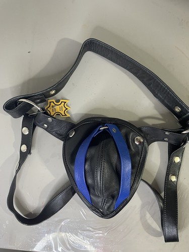 Genuine leather black harness - leather,