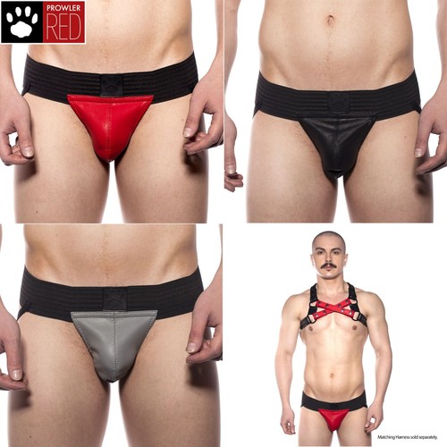 Prowler red leather pouch jock - leather,