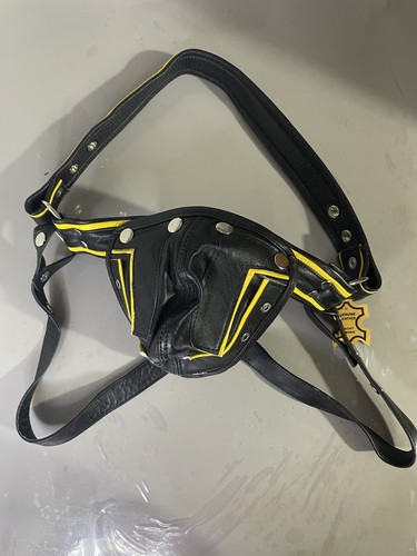 Genuine leather black harness - genuine,