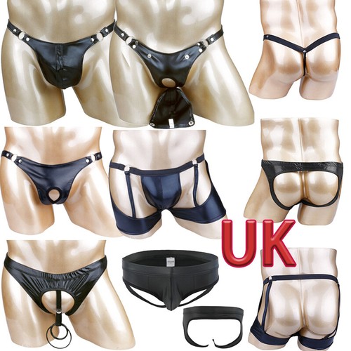 Mens wet look - look, patent