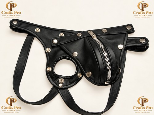 Mens genuine leather jockstrap - mens,