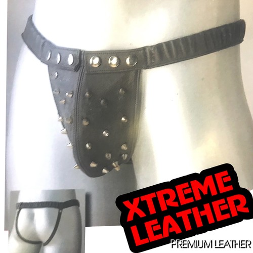Real leather vintage studded - leather,
