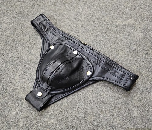 Men real leather jockstrap - men’s,