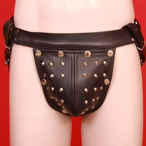 Real leather men jockstrap - real, men's
