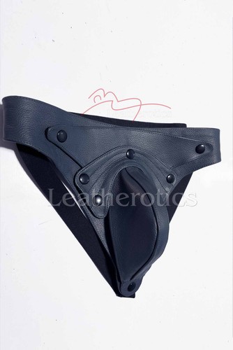 Men leather jock strap - leather,
