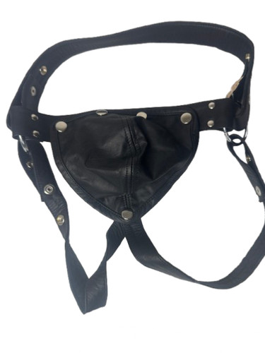 Genuine leather black - leather, harness