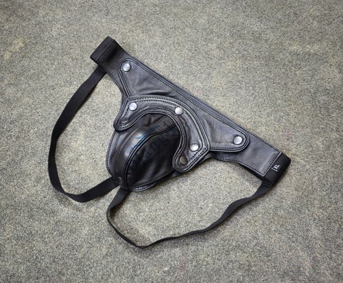 Mens black real leather - black,