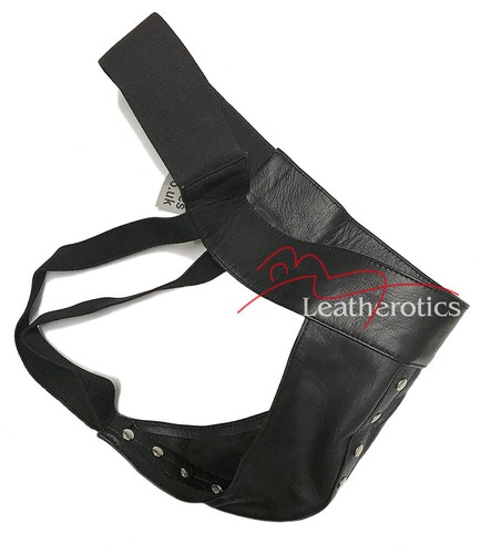 Mens real leather jock strap - real,