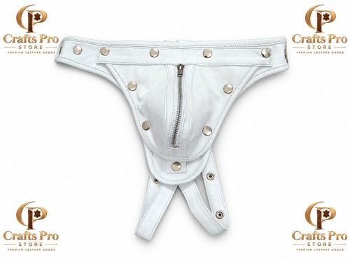 Mens white genuine cowhide - mens,