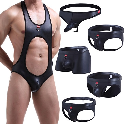 Men faux leather backless - men's,