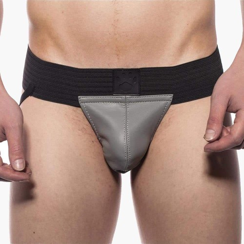 Prowler red leather jockstrap - red,